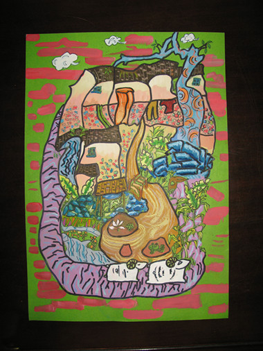 《和諧家園》李沅真（女）12歲、工人第一新村小學(xué)、輔導(dǎo)教師：楊曉媚