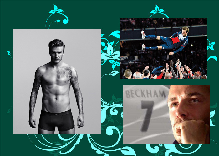 在小貝的最后一戰(zhàn)中，有女球迷含淚打出“再踢一年”的橫幅。也有人認(rèn)為，貝克漢姆的“超級完美偶像”形象更像是好萊塢打造出來的，退役也像是一場秀。