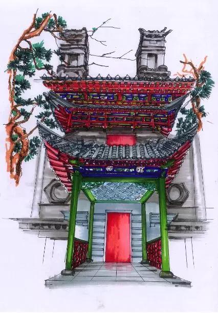 明艷的紅、生機的綠、深沉的藍(lán)、古樸的灰，足見博雅樓的獨特韻味。