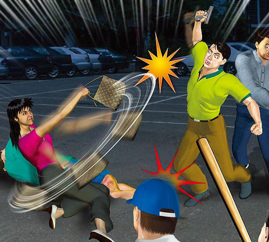 一名臺(tái)灣女子甘愿用肉身為男友擋子彈。（示意圖，來(lái)自臺(tái)媒）