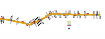 圖示:農業(yè)路快速通道規(guī)劃 制圖扈森 圖示:農業(yè)路快速通道規(guī)劃 制圖扈森