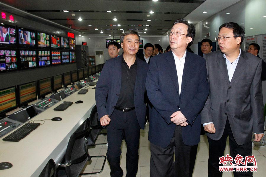 河南省委書記、省人大常委會主任郭庚茂視察河南人民廣播電臺 映象網(wǎng)記者邵恰 段晉哲/攝