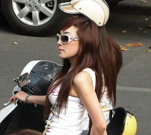 越南女孩的現(xiàn)代生活。