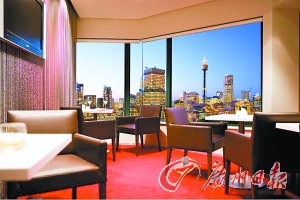 酒店客房一景。