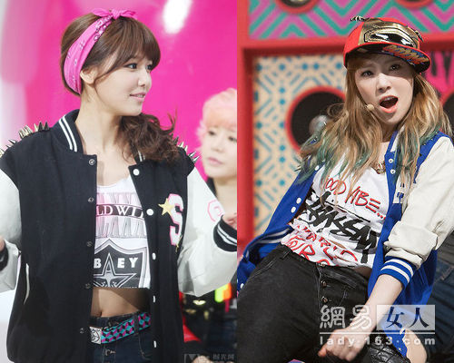 少女時代演繹新棒球衫高分穿搭 少女時代演繹新棒球衫高分穿搭