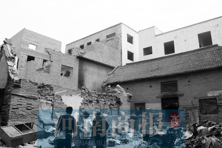 孫莊村清代古宅面臨拆遷。對拆遷者來說，也許它的名氣不值一提 記者 張郁/攝