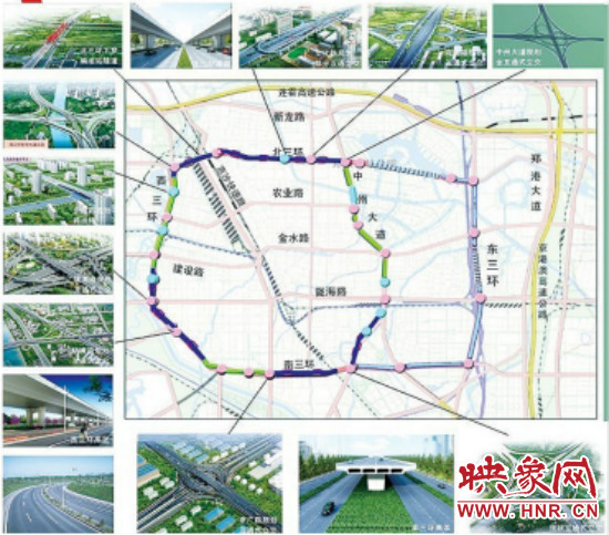 三環(huán)快速化工程方案圖。