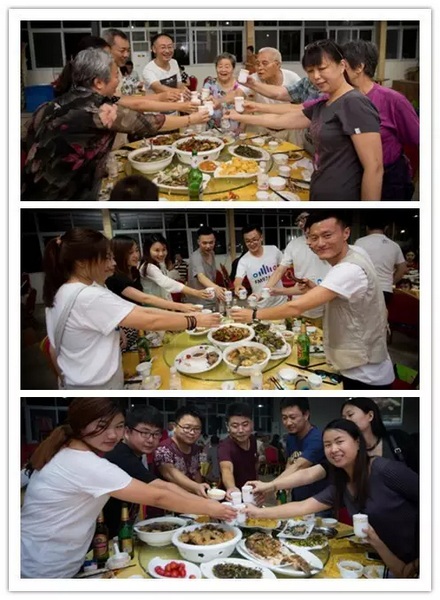 看我們的飯菜豐盛嗎？