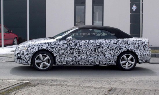 奧迪全新A3敞篷車無偽諜照 奧迪全新A3敞篷車無偽諜照