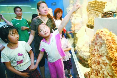 哇,地質(zhì)博物館里好多沒見過的啊!