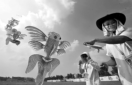 7月30日，第七屆全國農(nóng)運會首項賽事——風(fēng)箏比賽在南召縣開賽