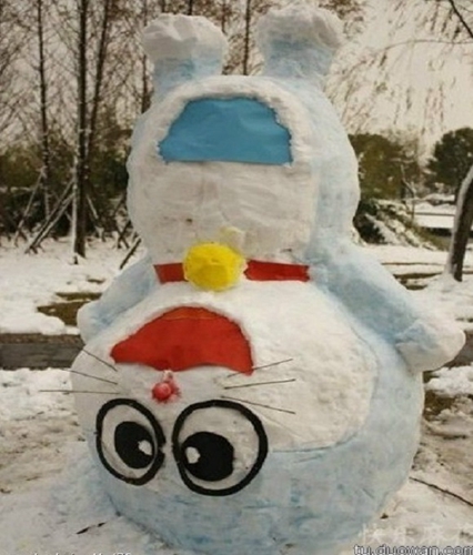 創(chuàng)意十足！日系列卡通雪人走紅
