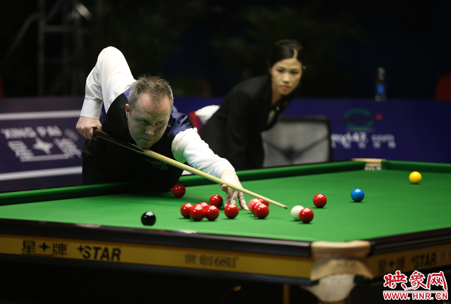 希金斯第一局就單桿過(guò)百