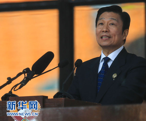 12月10日，國(guó)家副主席李源潮在南非約翰內(nèi)斯堡出席南非政府為前總統(tǒng)曼德拉舉行大型官方追悼活動(dòng)并致辭。