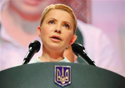 25日，在大選中得票率大幅落后的季莫申科舉行新聞發(fā)布會。