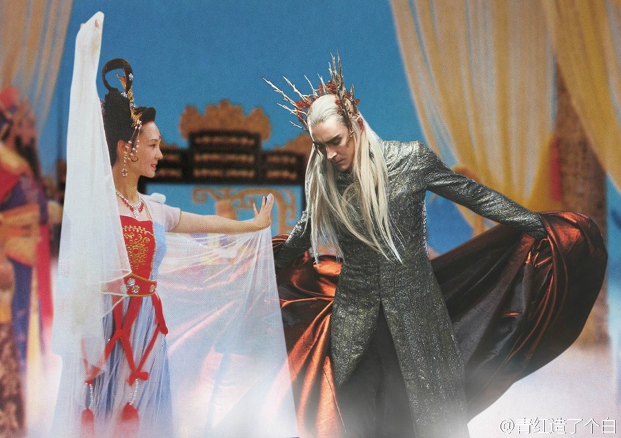 網(wǎng)友PS“中土東土聯(lián)誼會(huì)” 畫風(fēng)優(yōu)美毫無(wú)違和感