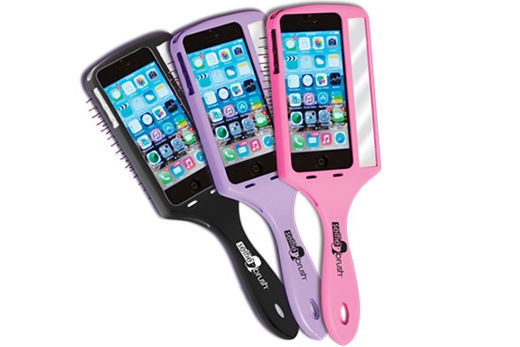 圖為美國公司推出的自拍美發(fā)梳。