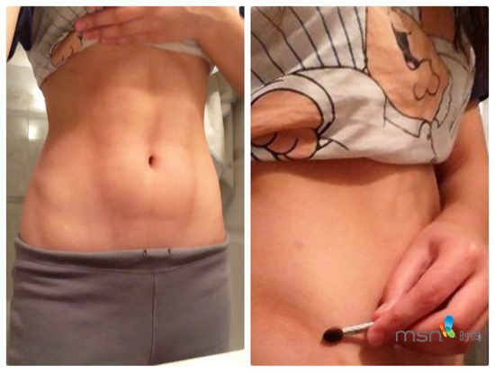 蔡依林 你的馬甲線(xiàn)“脫妝”了！