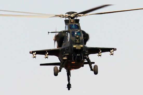 資料圖：解放軍武直-10攻擊直升機。